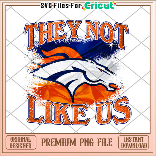 Denver Football Spirit Design for Cricut, Premium PNG Download