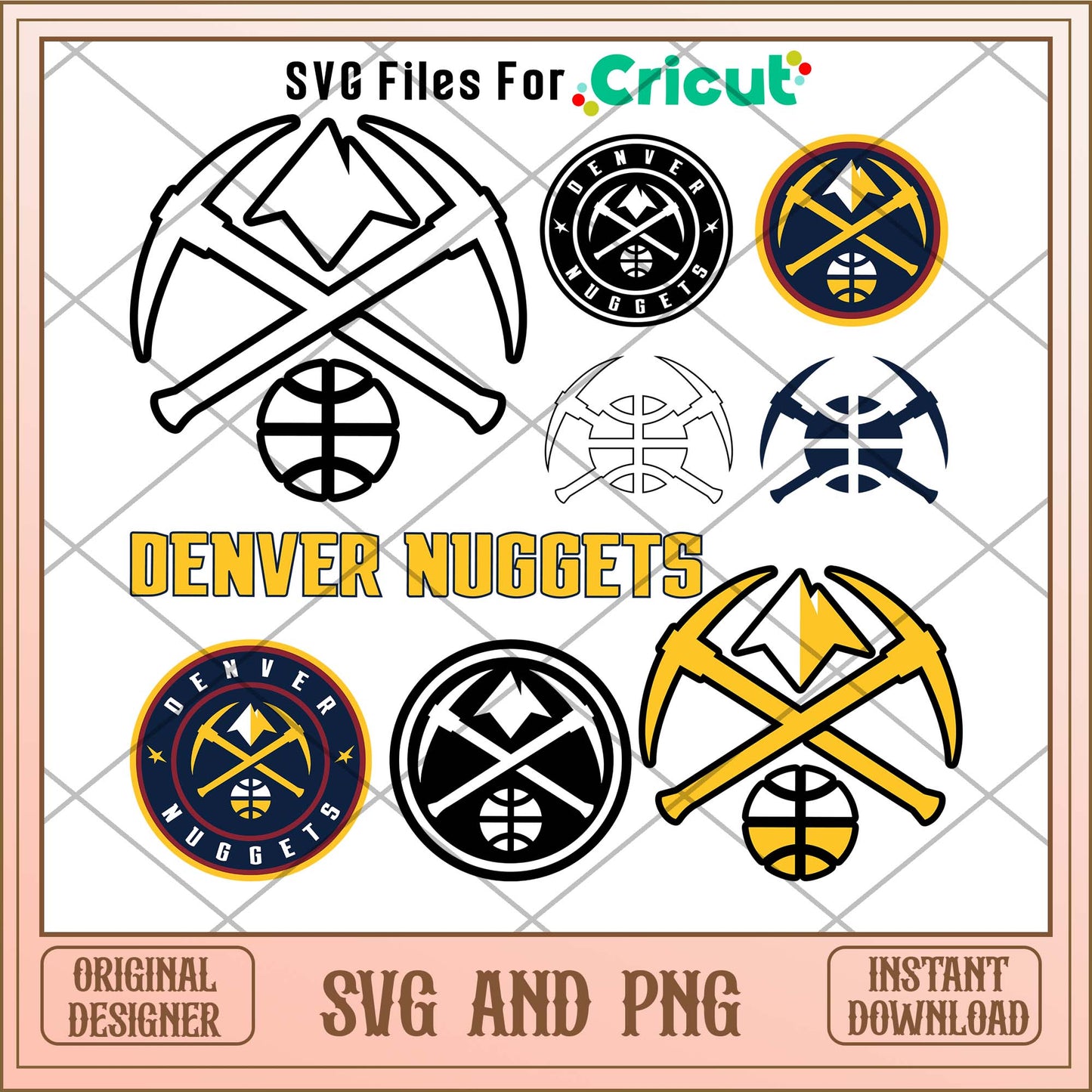 Denver Nuggets logo svg, Denver Nuggets svg bundle, NBA svg