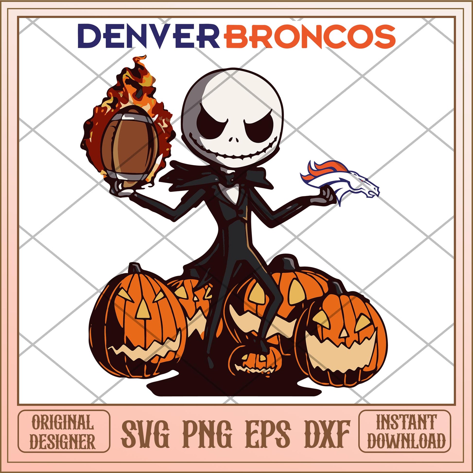 Denver broncos Jack bundle svg, The Nightmare Before Christmas Svg, digital download