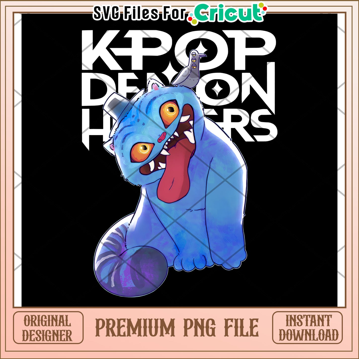 Derpy blue tiger png, huntrix members png, huntrix toys png