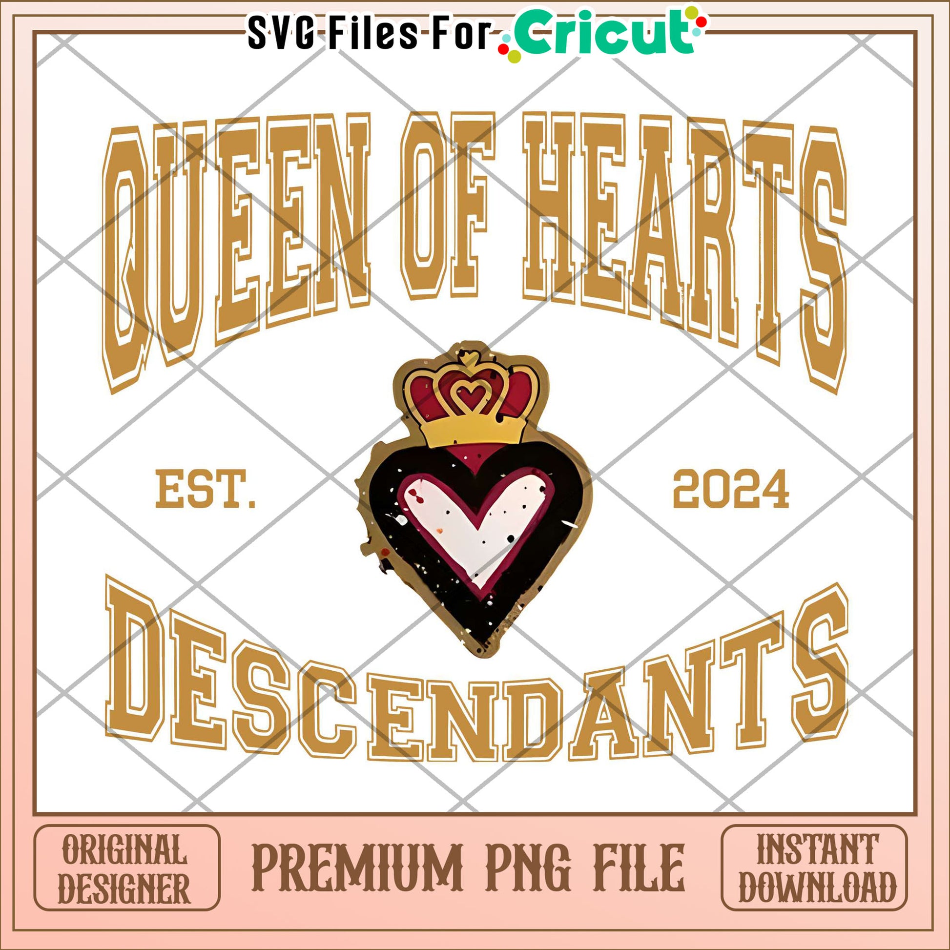 Descendant queen of heart png, disney villain daughter png, teen fantasy style png