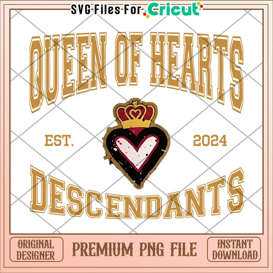 Descendant queen of heart png, disney villain daughter png, teen fantasy style png