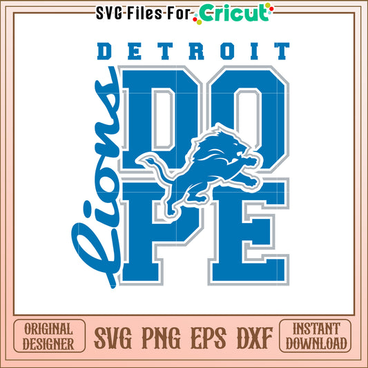 Detroit Lions PE SVG Design