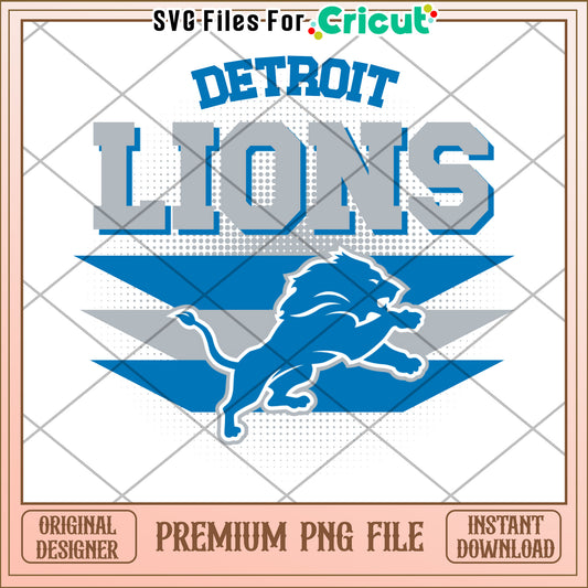 Detroit Lions PNG Design, perfect for Cricut crafts and projects