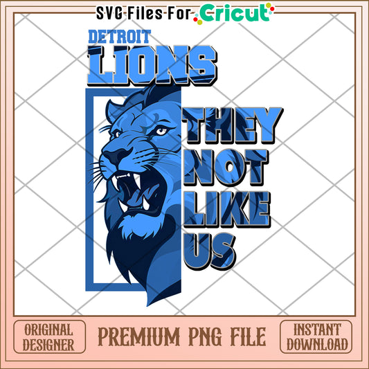 Detroit Lions PNG File for Cricut, Premium Design Instant Download