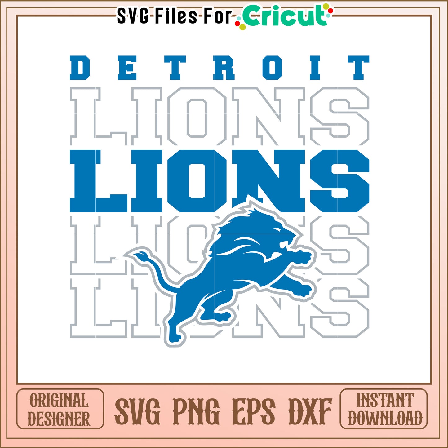 Detroit Lions SVG Design