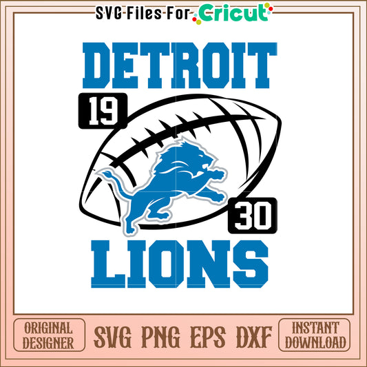 Detroit Lions SVG Design Download