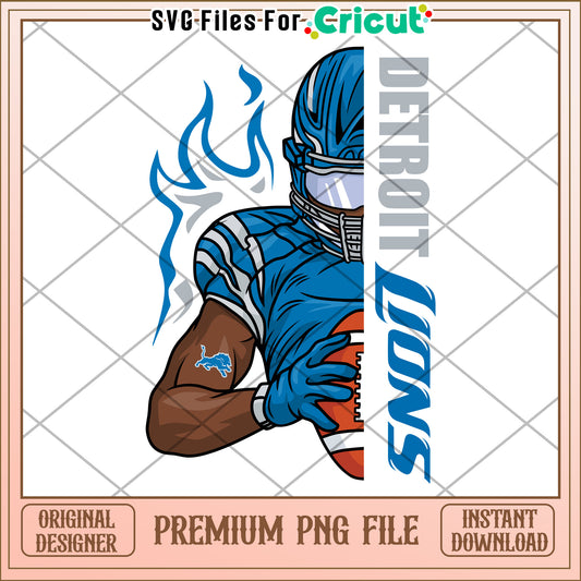 Detroit Lions SVG File for Cricut, Premium Instant Download PNG