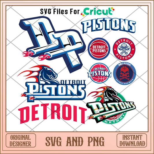 Detroit Pistons svg, Detroit Pistons svg bundle, NBA svg