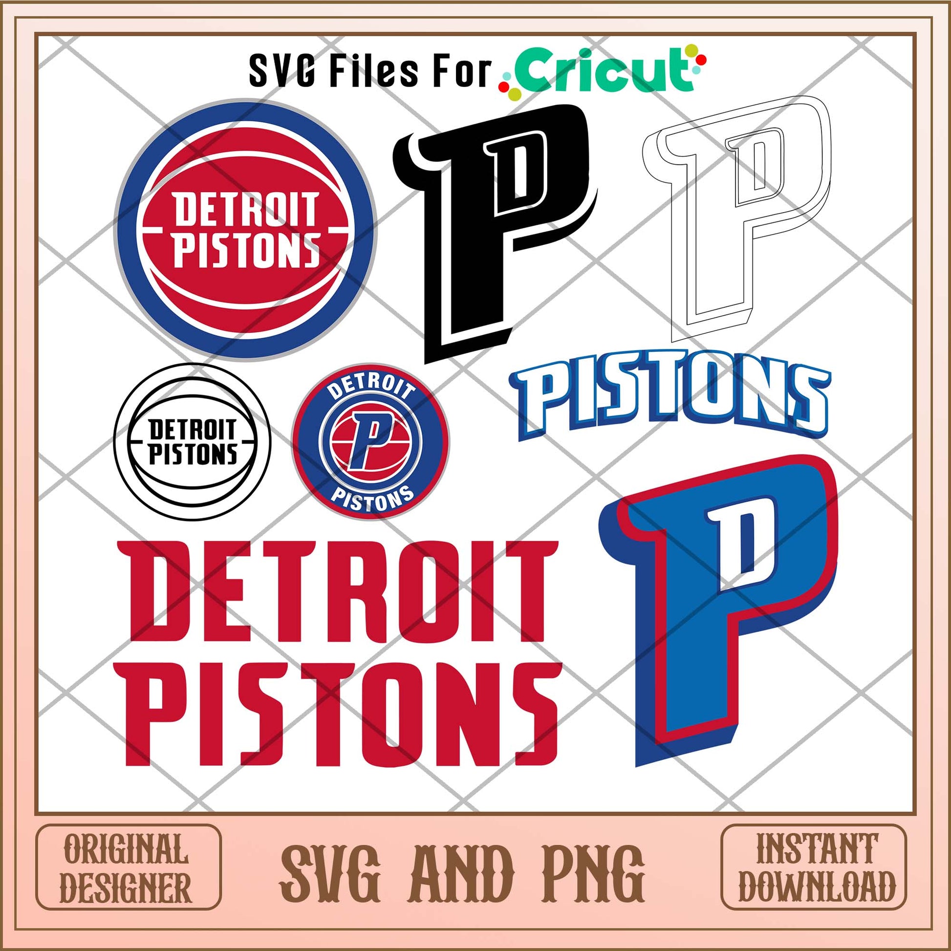 Detroit Pistons logo svg, Detroit Pistons svg bundle, NBA svg