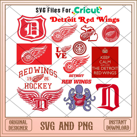 Detroit Red Wings svg, Detroit Red Wings svg bundle, NHL svg