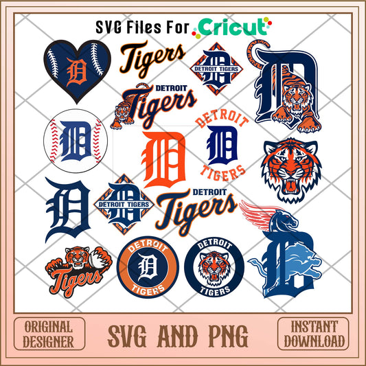 Detroit Tigers svg, Detroit Tigers svg bundle, MLB svg