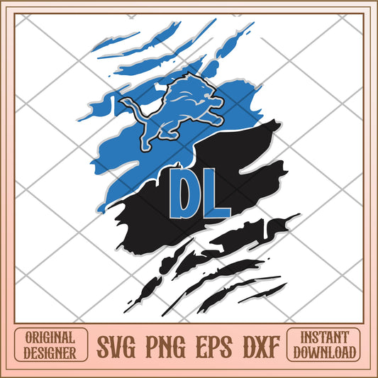 Detroit Lions svg, ncaa chracters svg, digital download