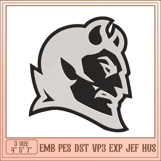 Devil Head Embroidery Design