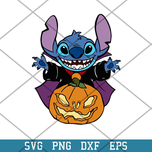 Devil Stitch Pumpkin Halloween Svg, Disney Halloween Svg-Svgfilesforcricut