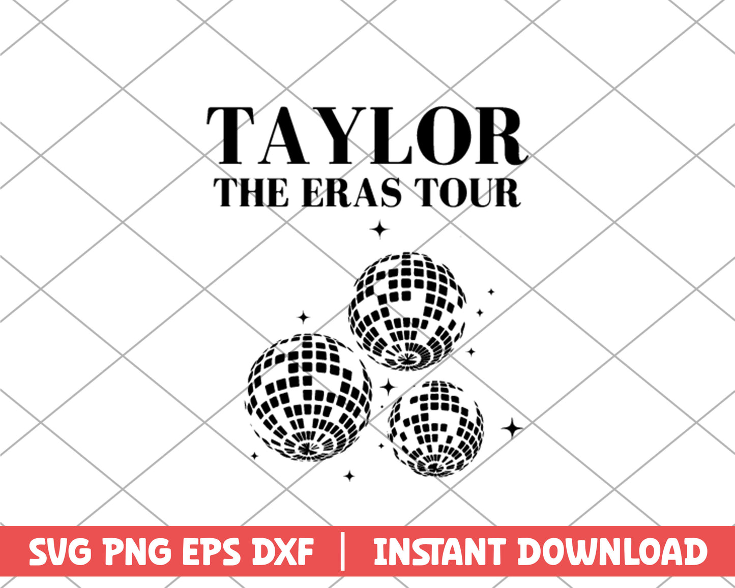 Disco ball taylor the eras tour taylor swift svg