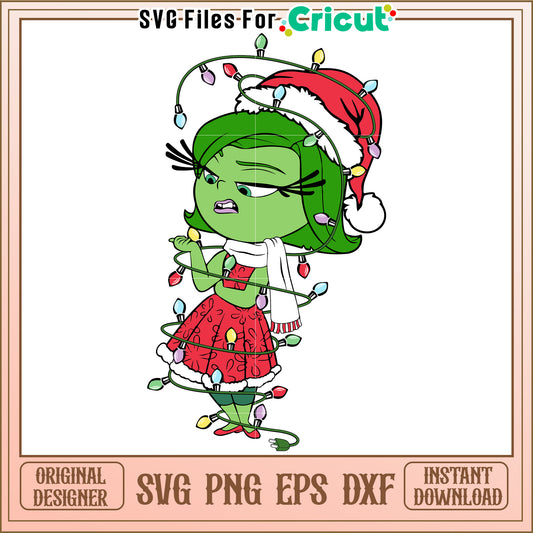Disgust Christmas SVG PNG EPS DXF
