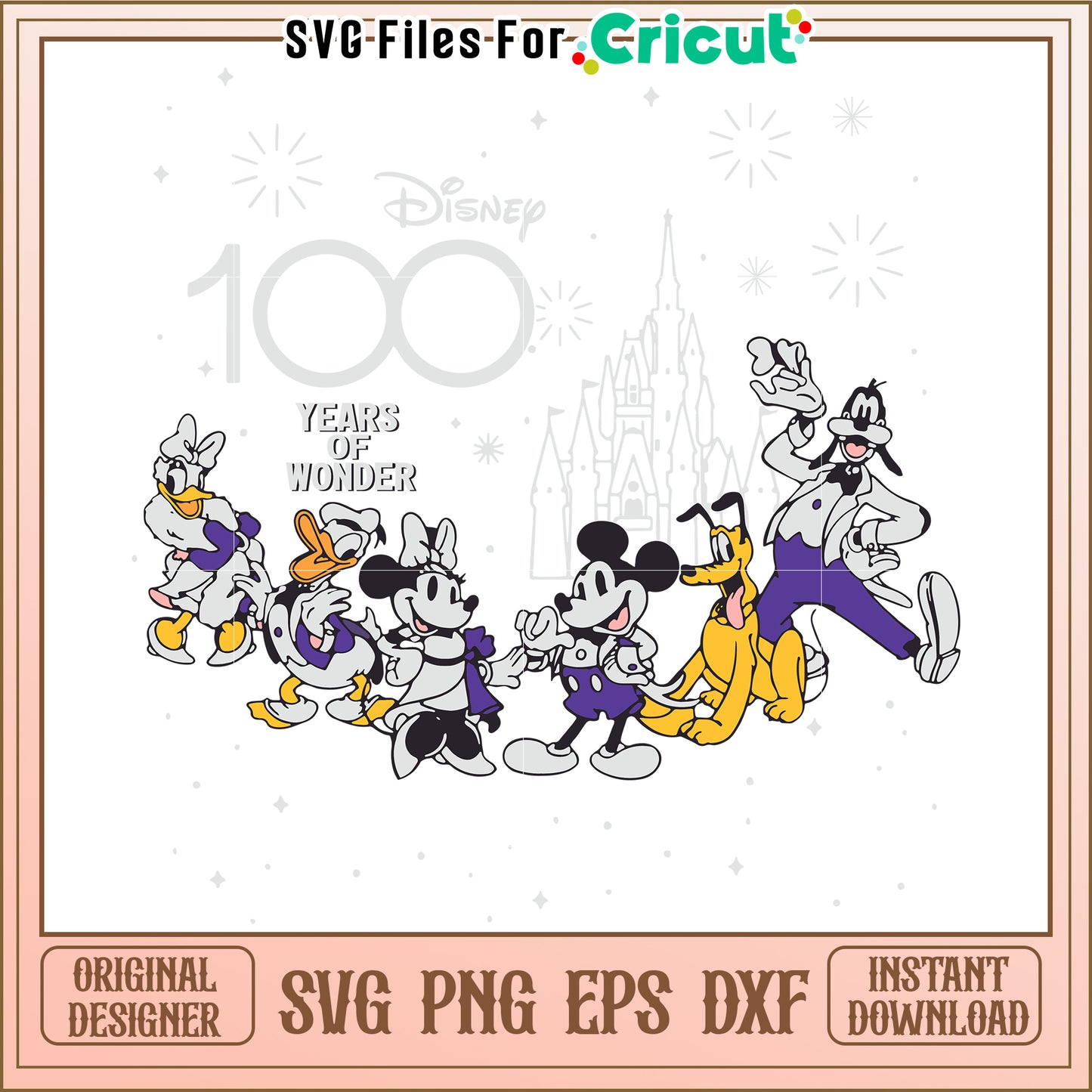 Disney 100 Years Wonder SVG Design