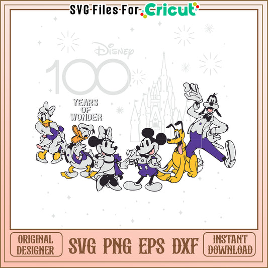Disney 100 Years Wonder SVG Design
