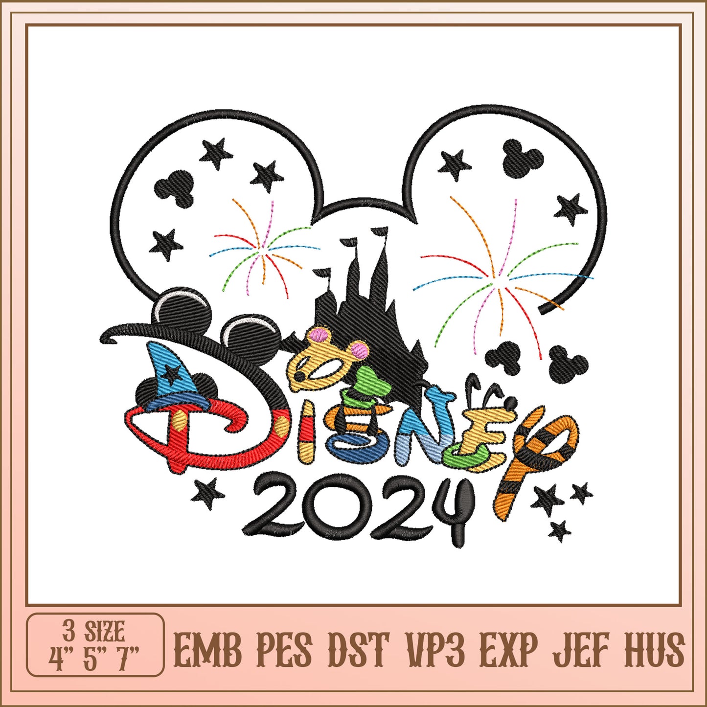 Disney 2024 Embroidery Design