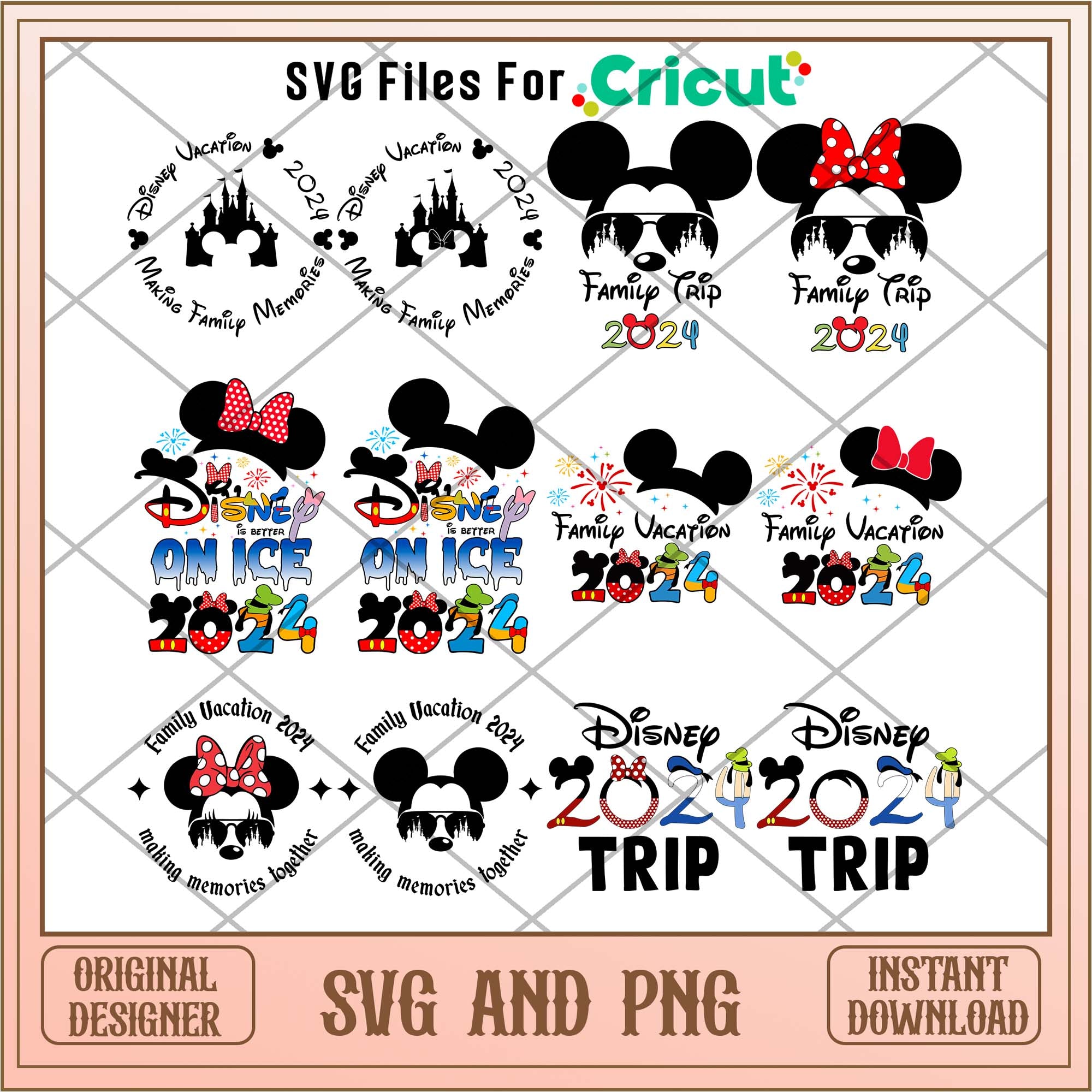 Disney colorful 2024 Mickey head svg bundle – svg files for cricut