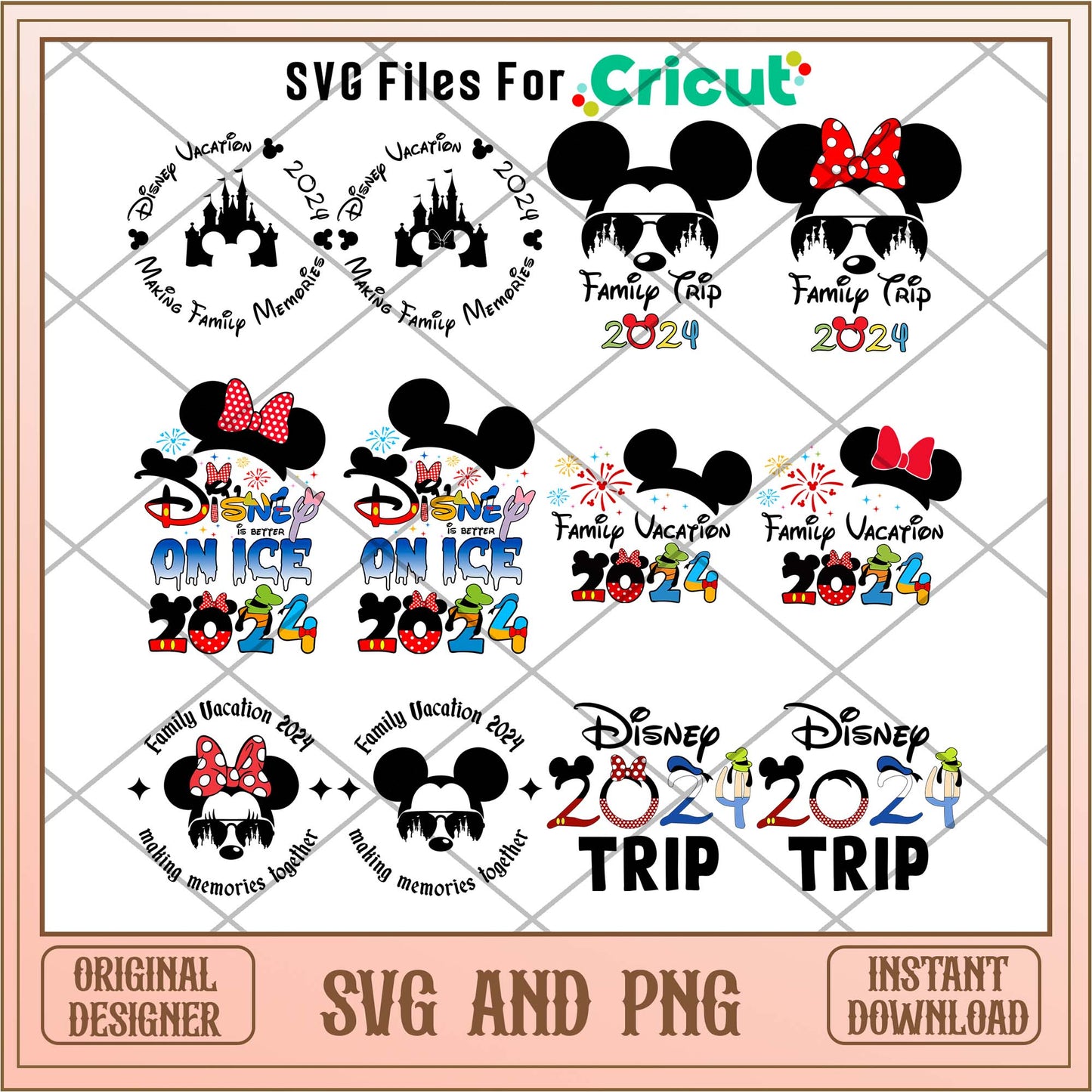 Disney colorful 2024 Mickey head svg bundle