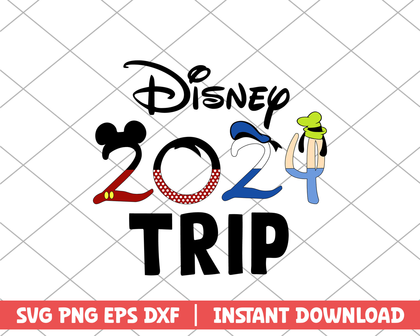 Disney 2024 trip disney svg