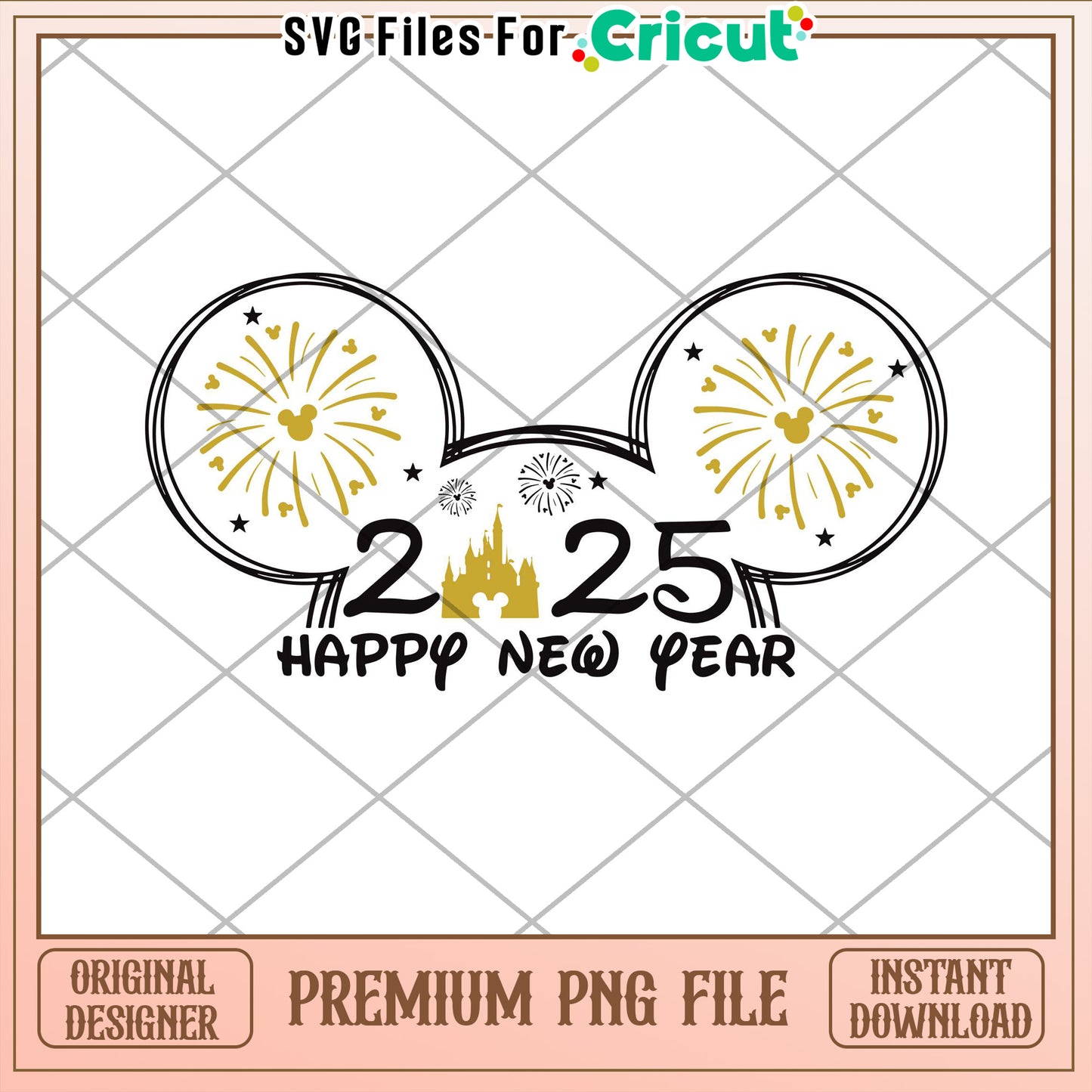 Disney 2025 New Year PNG