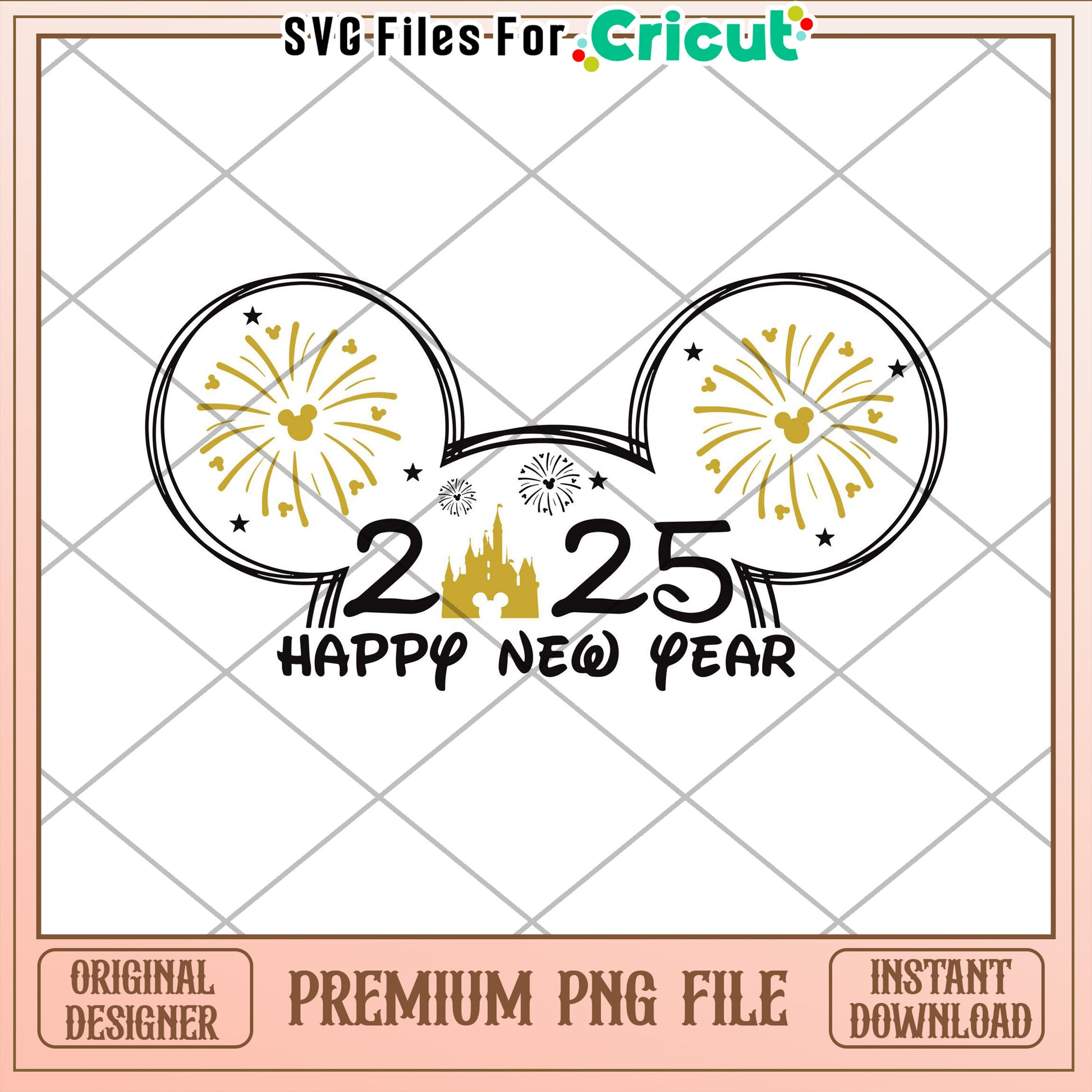Disney 2025 New Year PNG