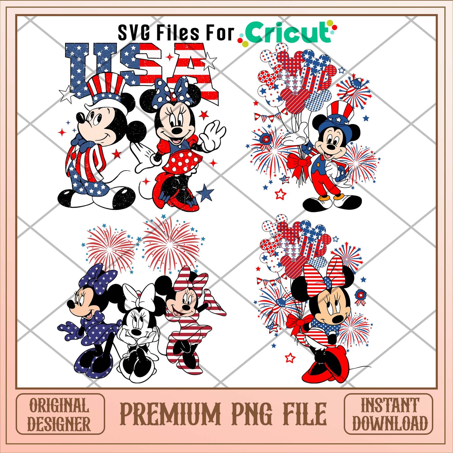 Disney 4th of july png bundle ver 2