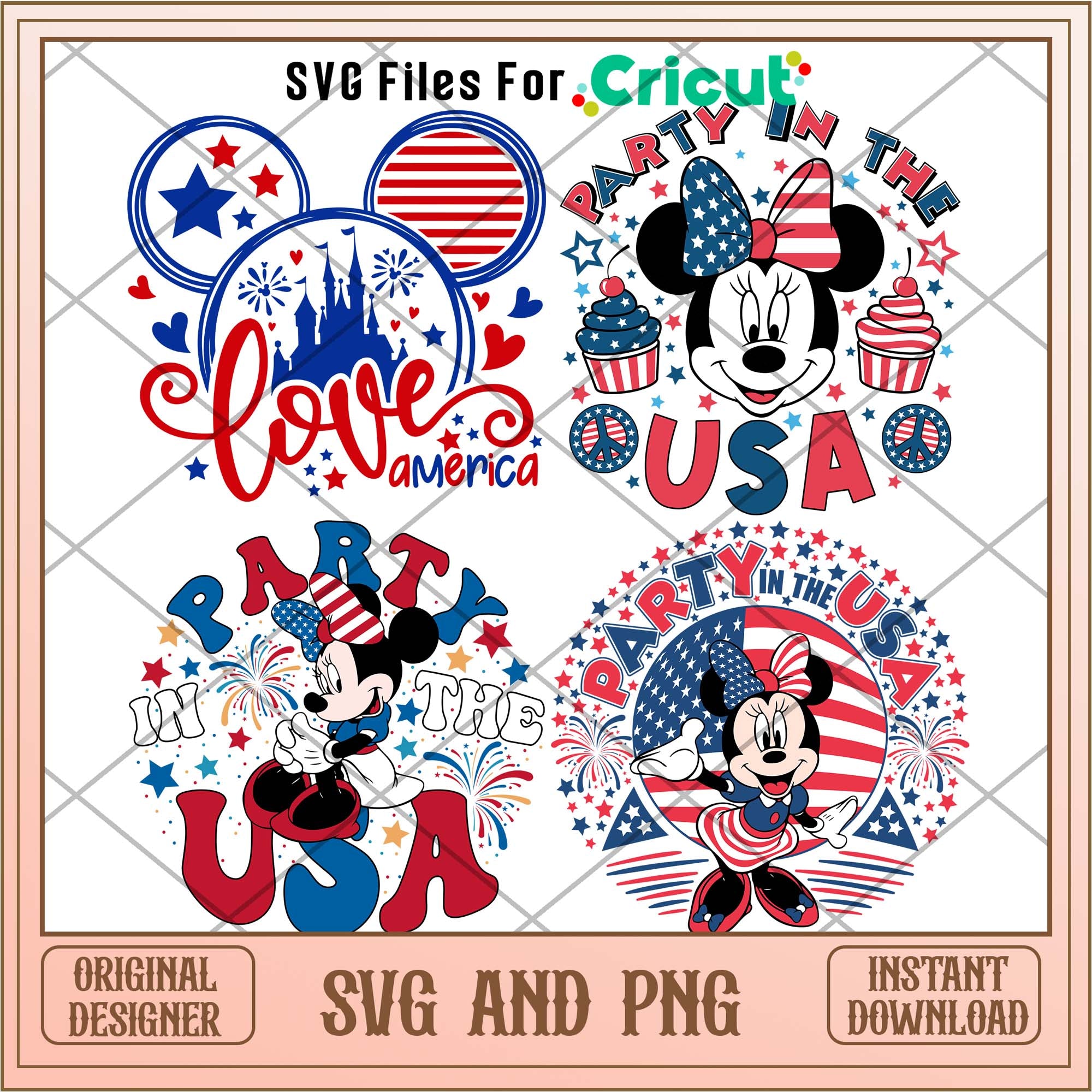 Disney America 4th of july svg bundle – svg files for cricut