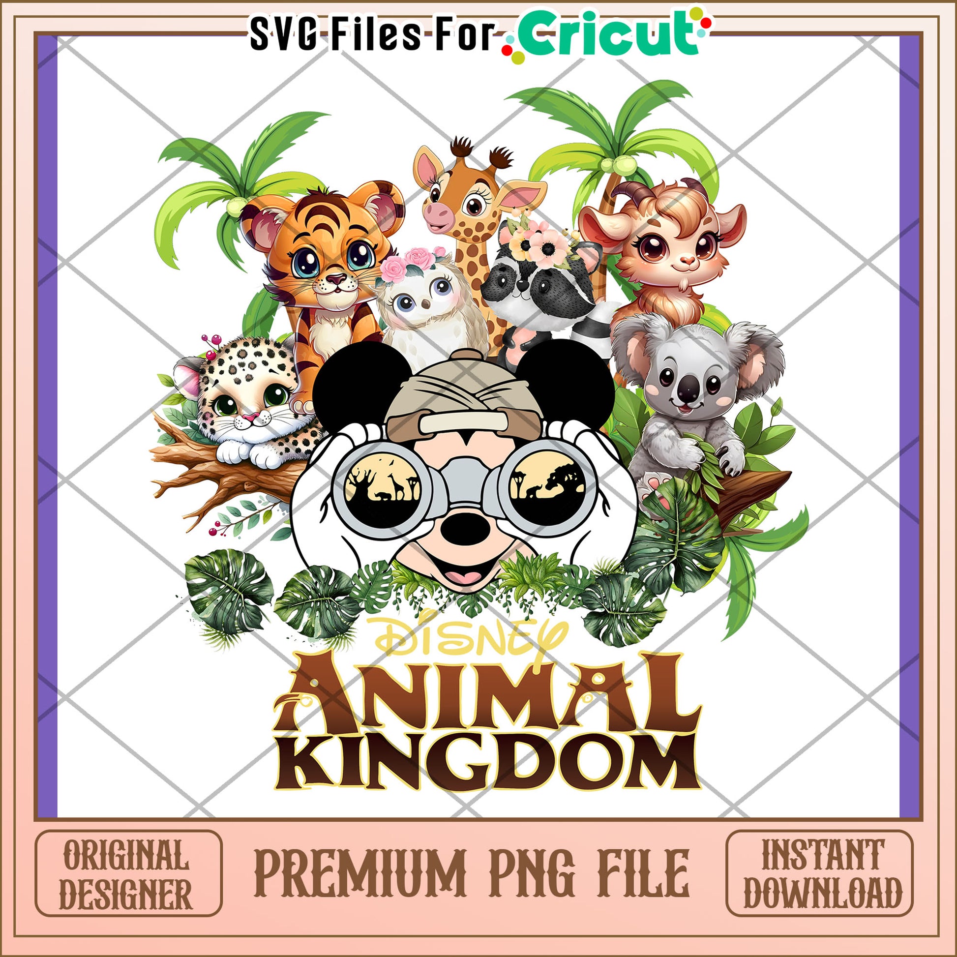 Disney Animal Kingdom PNG Design for Creatives