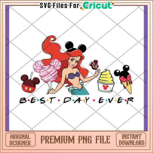 Disney Ariel Best Day Ever PNG