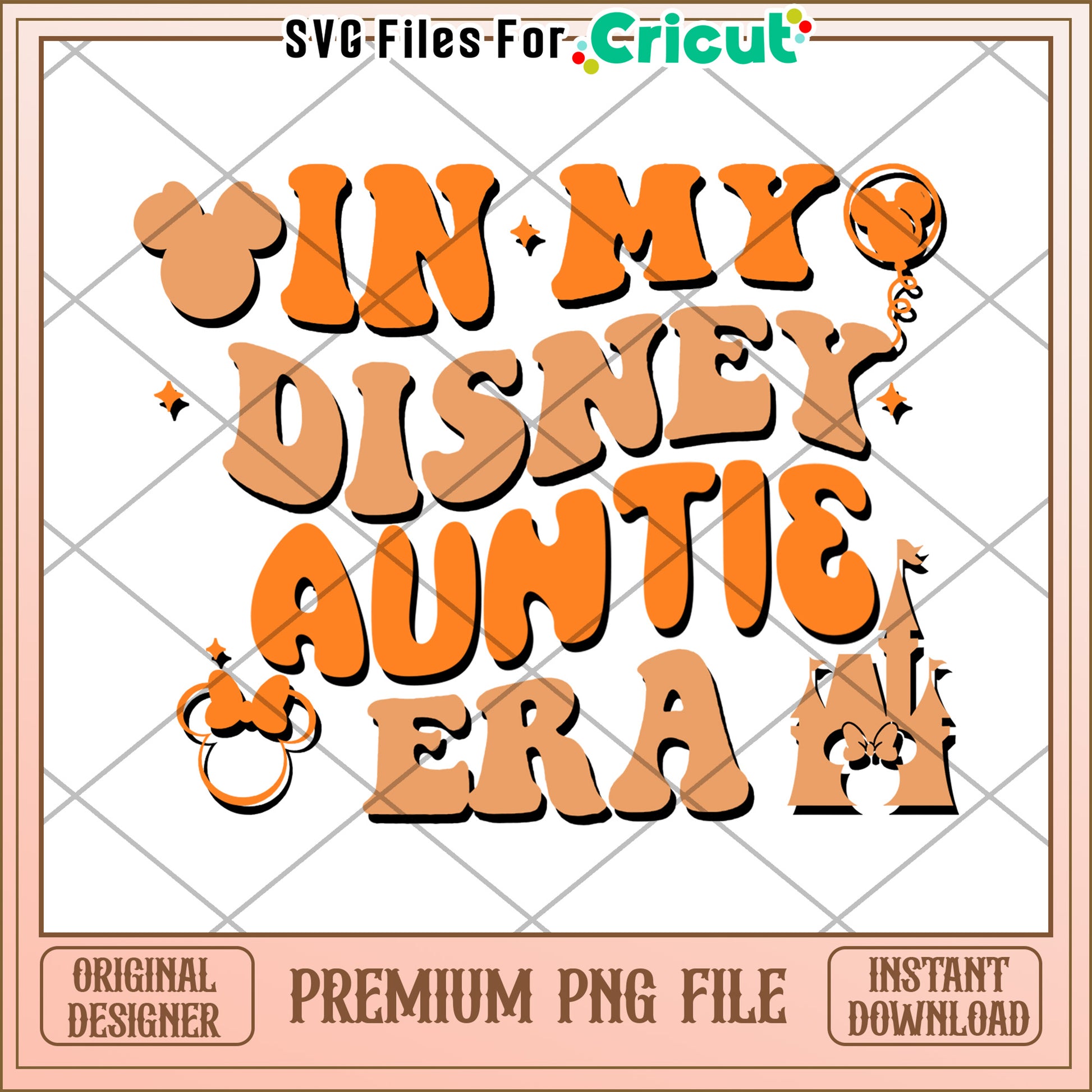 Disney Auntie Era PNG Sublimation Design