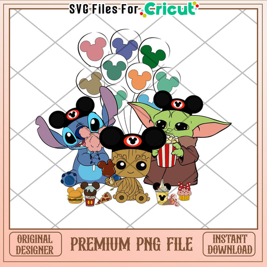 Disney Baby Characters PNG File