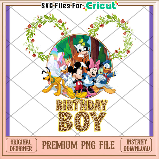 Disney Birthday Boy PNG - Instant Download