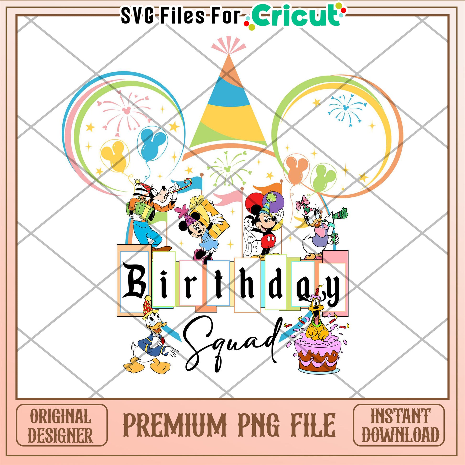 Disney Birthday Squad PNG