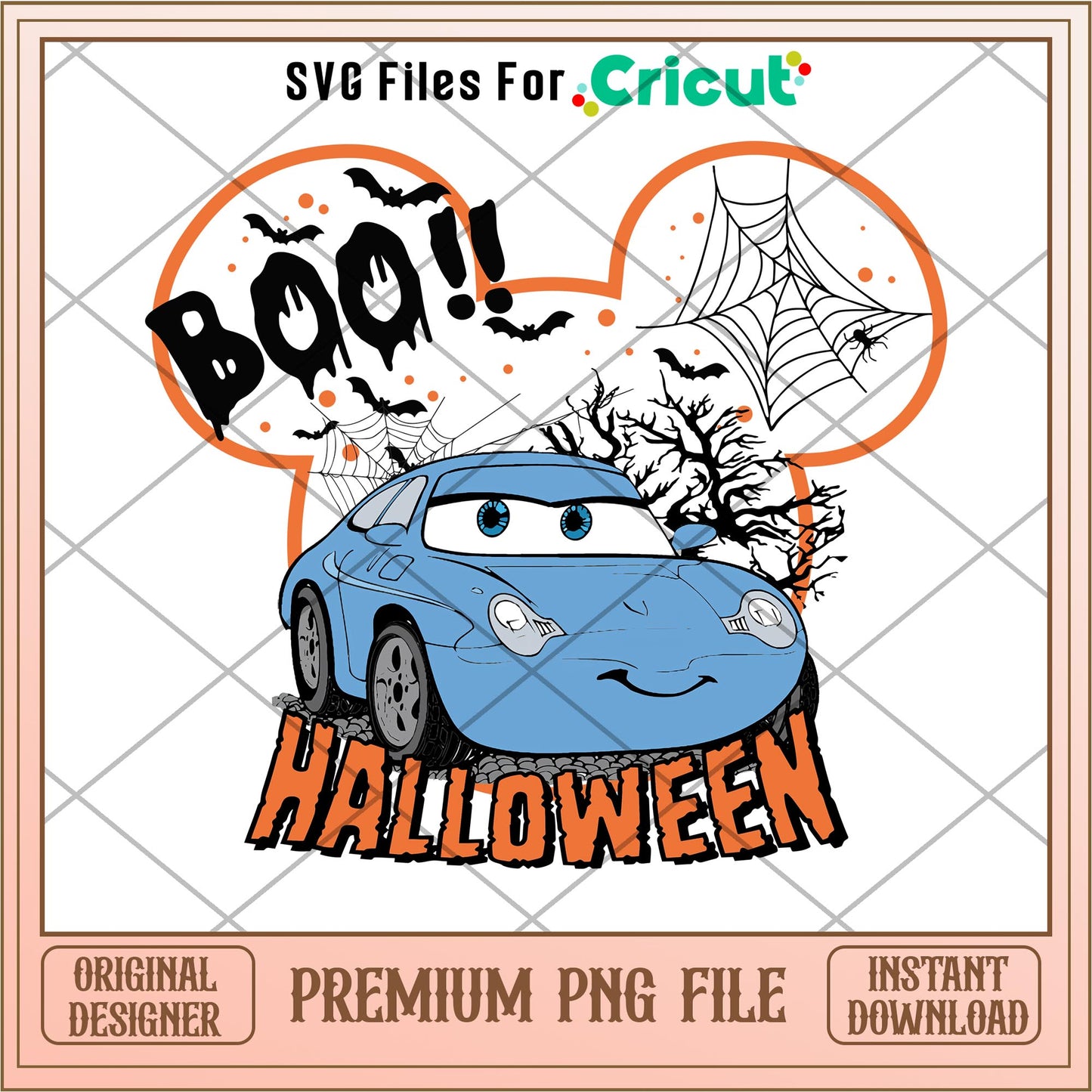 Disney Car Sally Boo halloween png, cars png, digital download