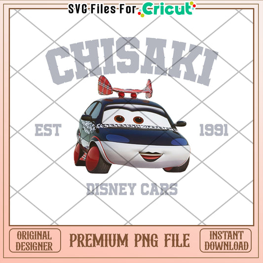 Disney Cars Chisaki PNG Design 1991