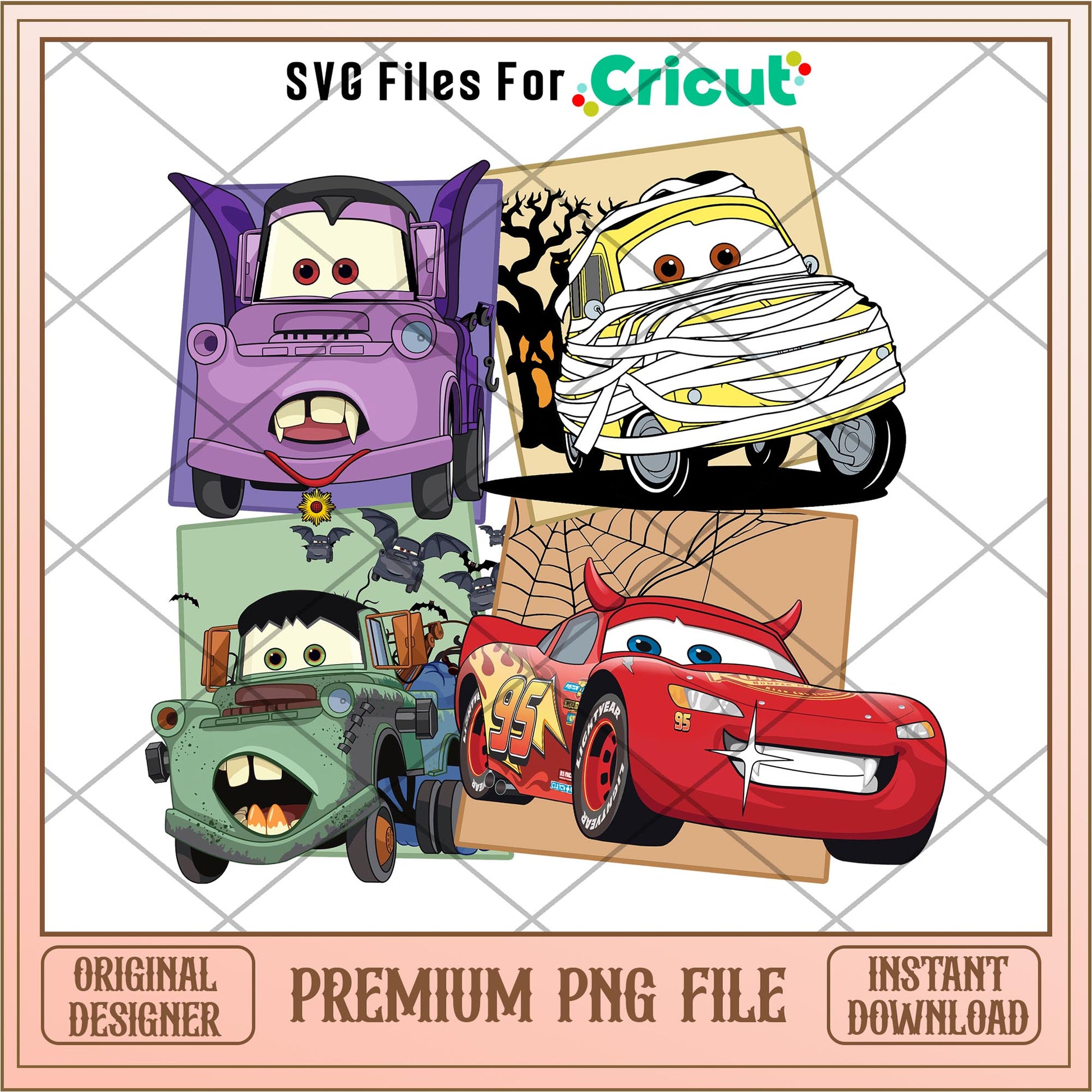 Disney Cars Halloween png, cars png, digital download