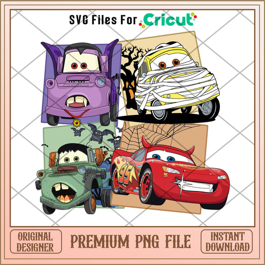 Disney Cars Halloween png, cars png, digital download