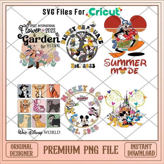 Disney Cartoon characters png bundle