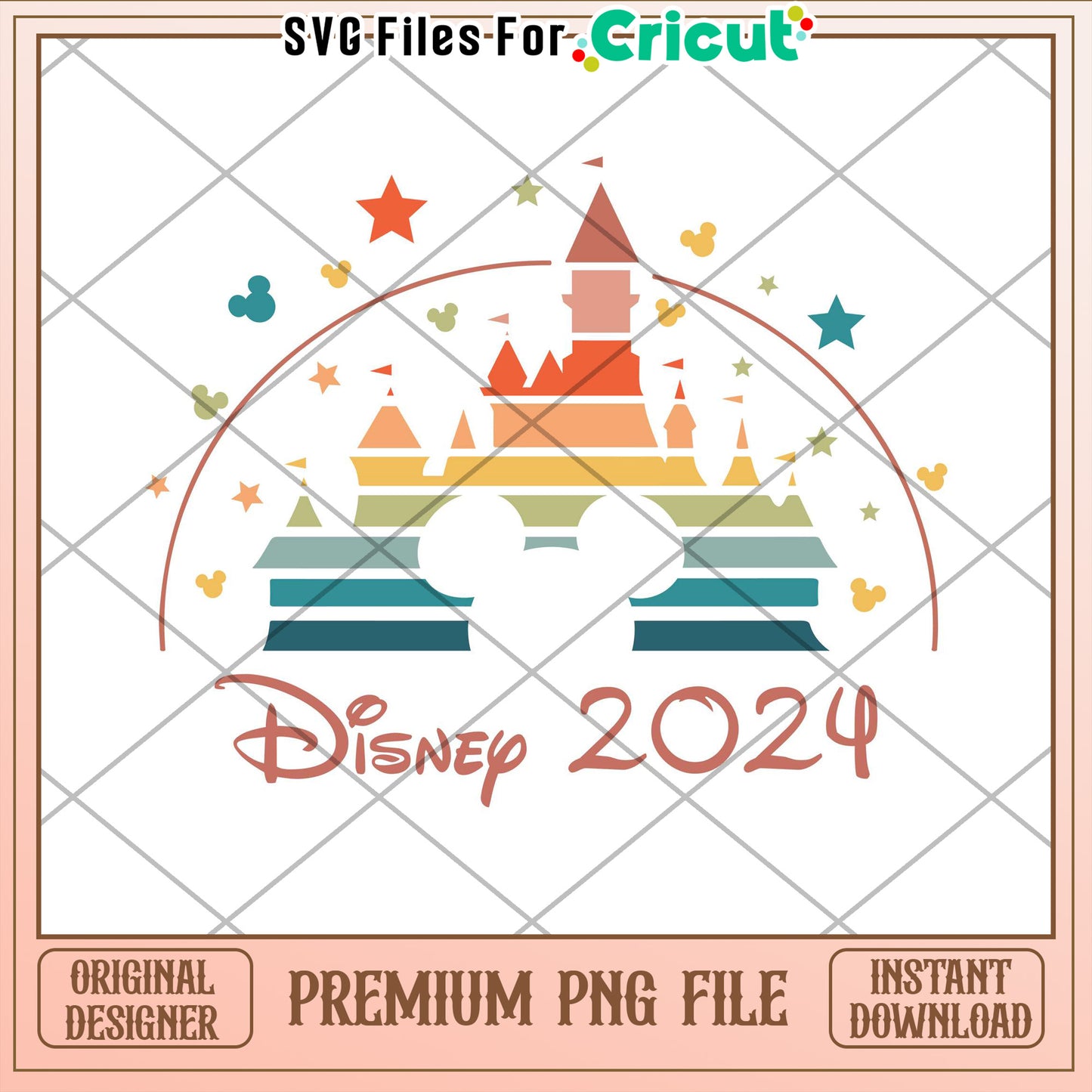 Disney Castle 2024 PNG Cricut