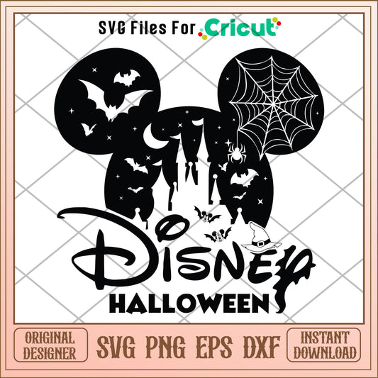 Disney Castle Mickey Mouse halloween svg, Disney characters svg, Digital Download
