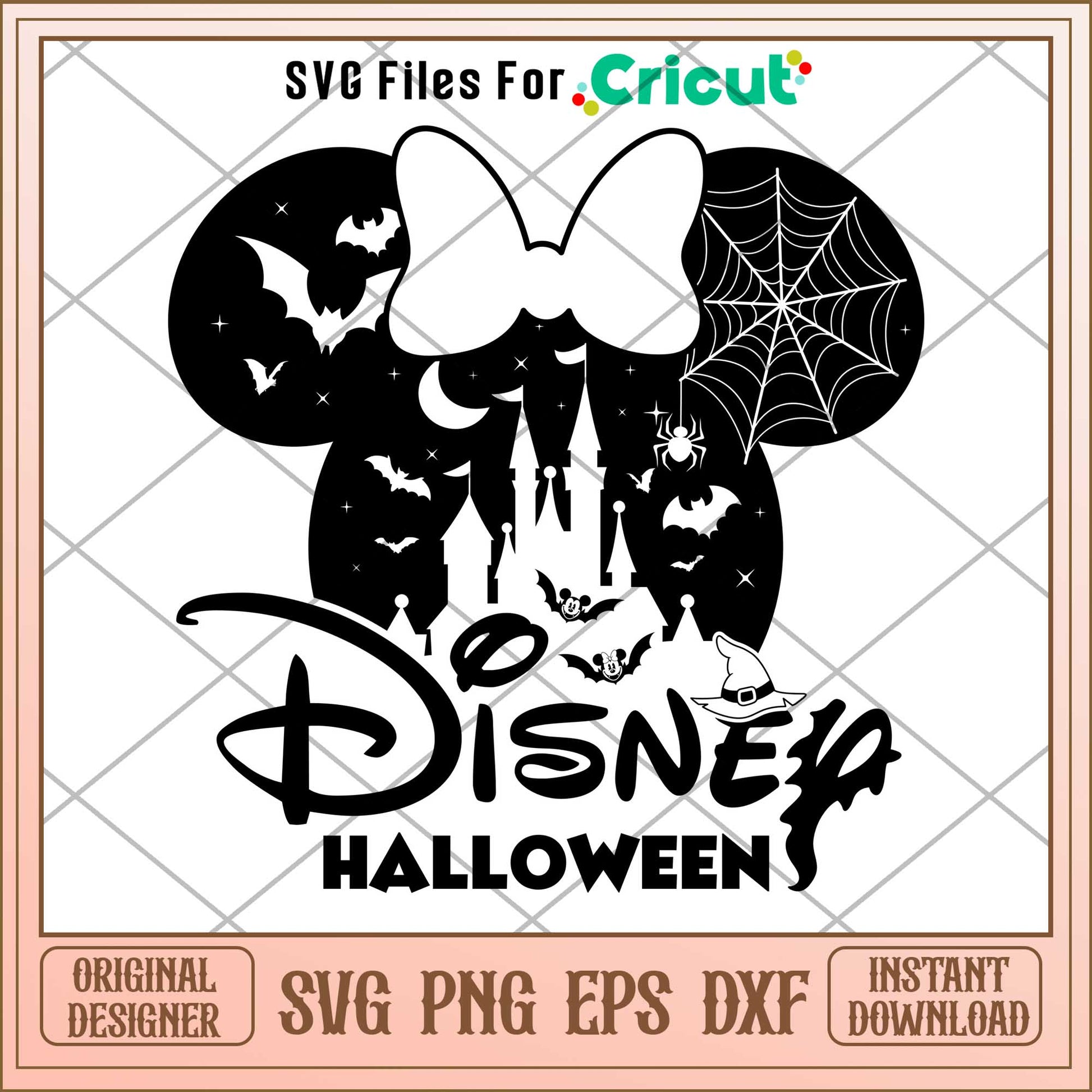 Disney Castle Minnie  Mouse halloween svg,  Disney characters svg, Digital Download