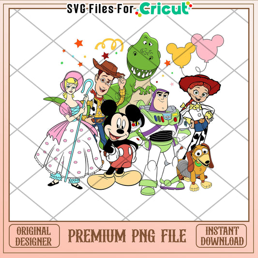 Disney Character PNG File for Cricut Crafting Instant Download