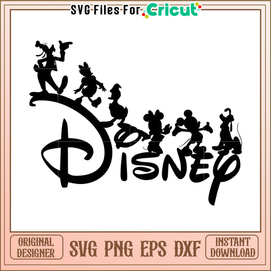 Disney Characters SVG Design Download