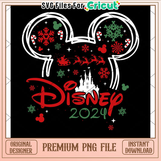Disney Christmas 2024 PNG