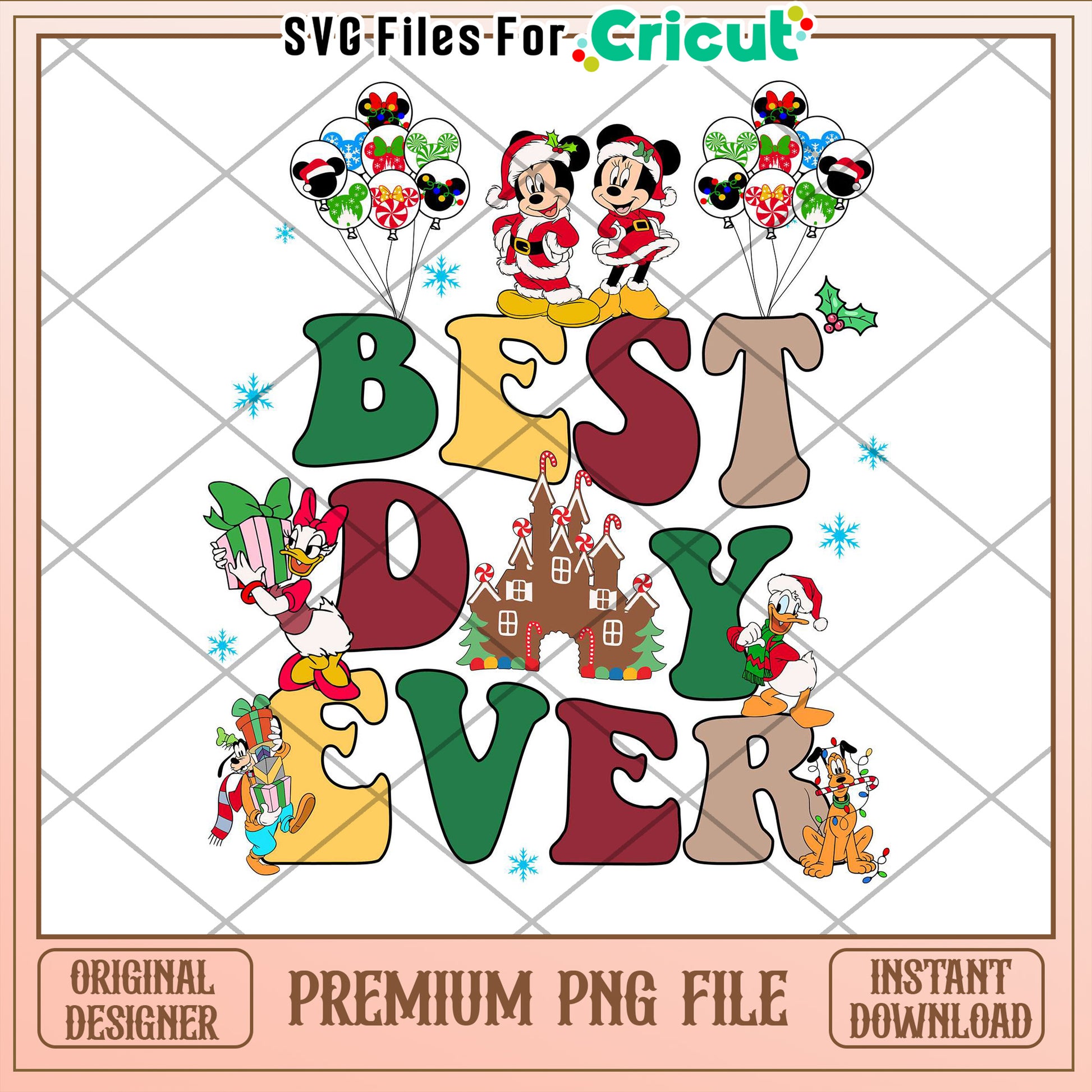 Disney Christmas Best Day Ever PNG