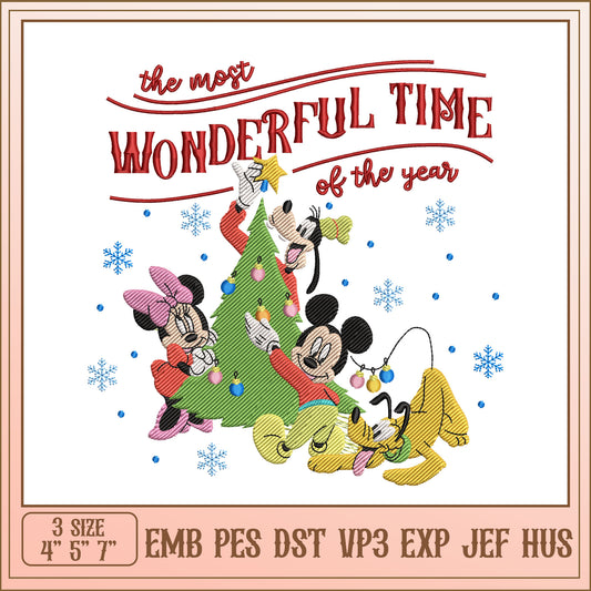 Disney Christmas Embroidery Design